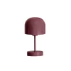 Bordlampe Napoli oppladbar 24 cm burgunder