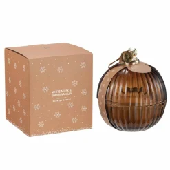 Duftlys julekule White Musk & Warm Vanilla