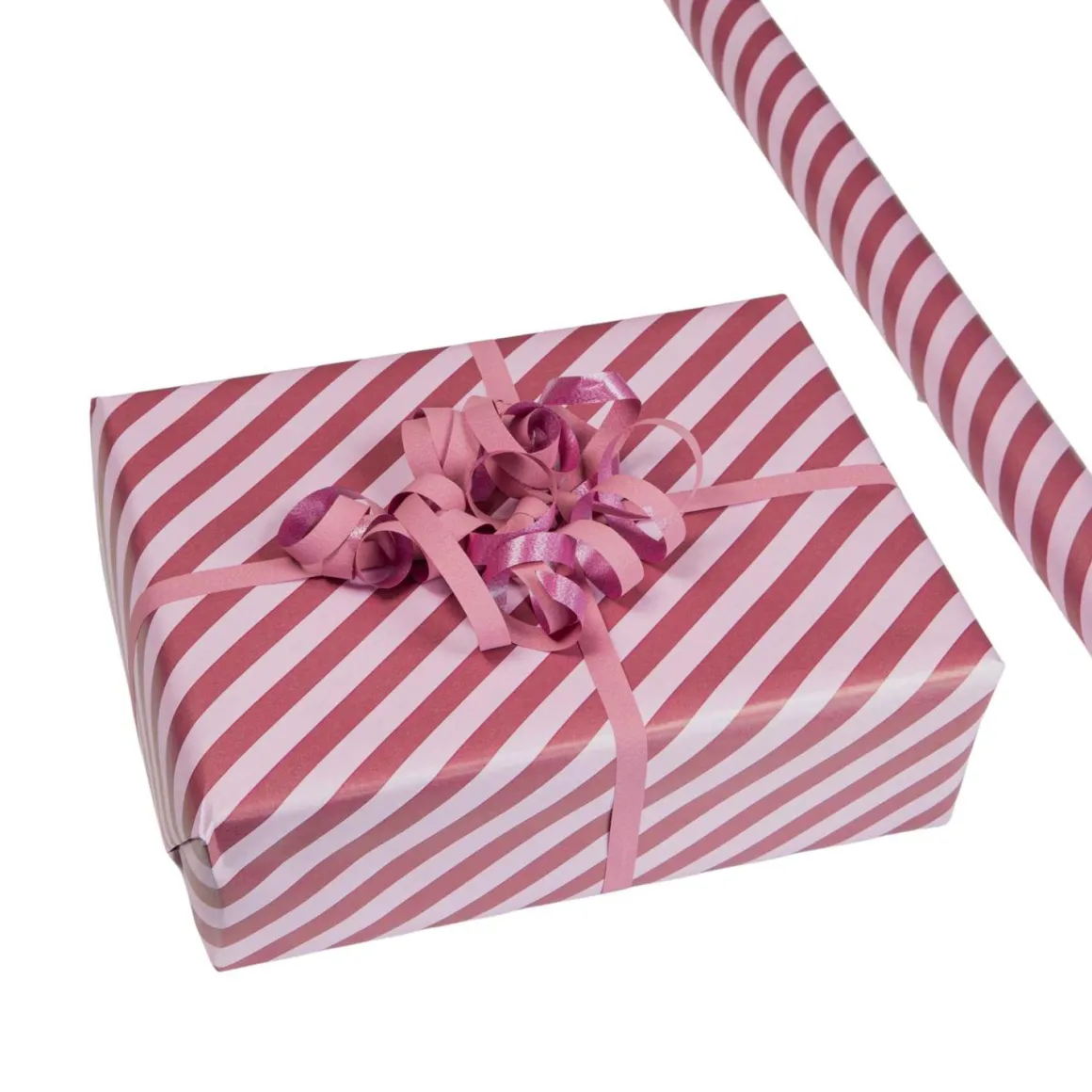 Gavepapir Stripe, rosa