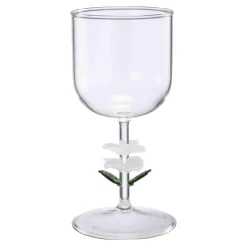 Glass Hvit blomst
