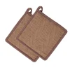 Gryteklut Herringbone 2 pk brun