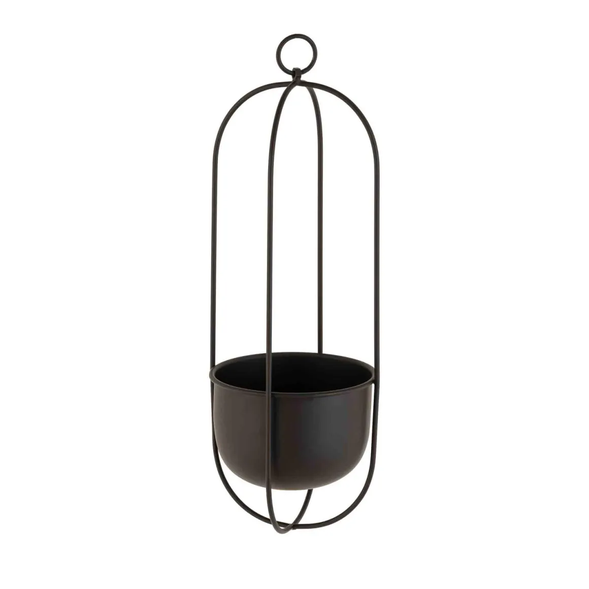 Hengepotte Singel 45 cm sort
