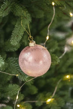 Julekule frost rosa