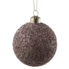 Julekule glitter perle rosa