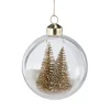 Julekule med gulltrær