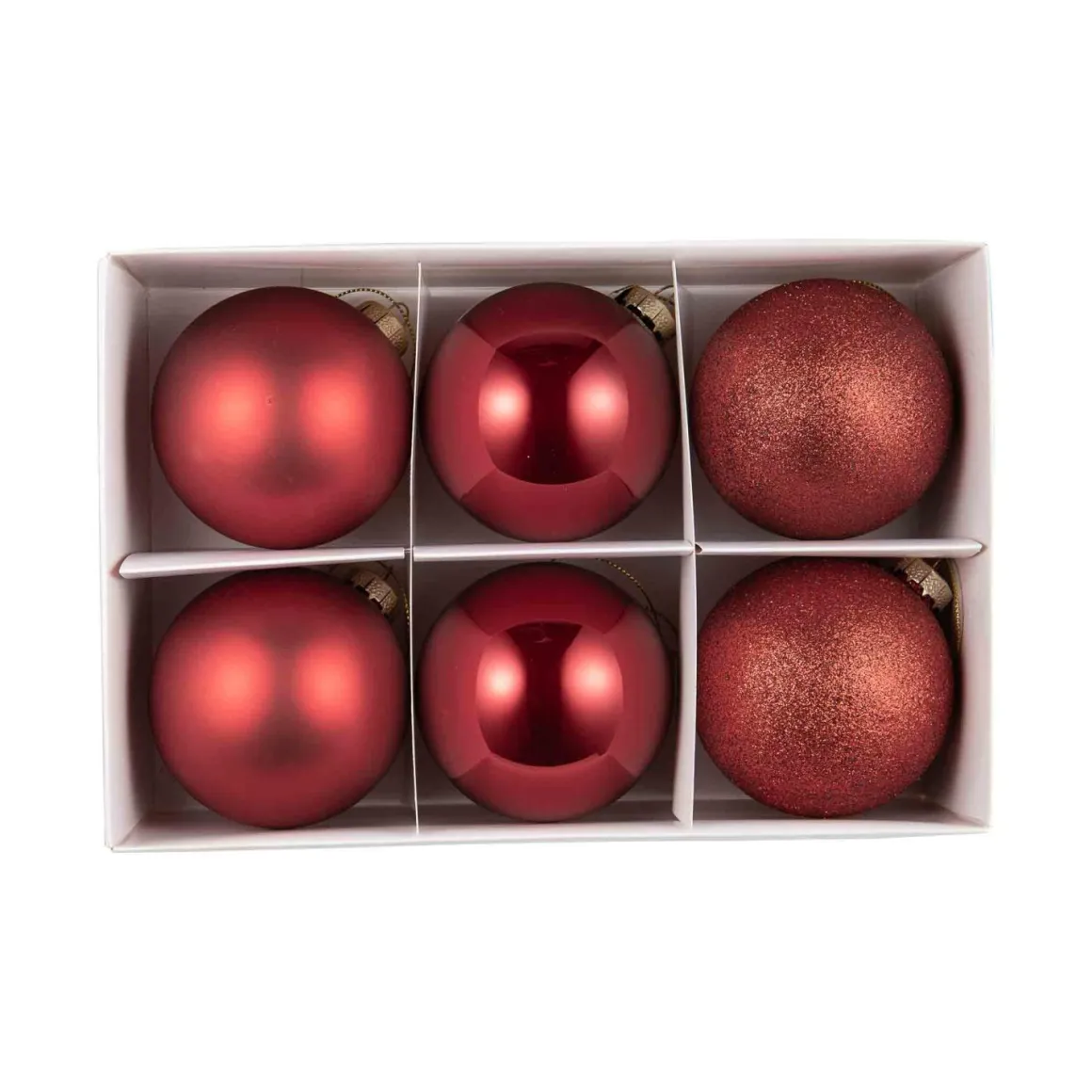 Julekule mix 6 pack rød