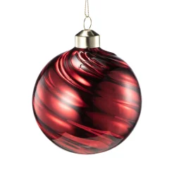 Julekule Swirl rød