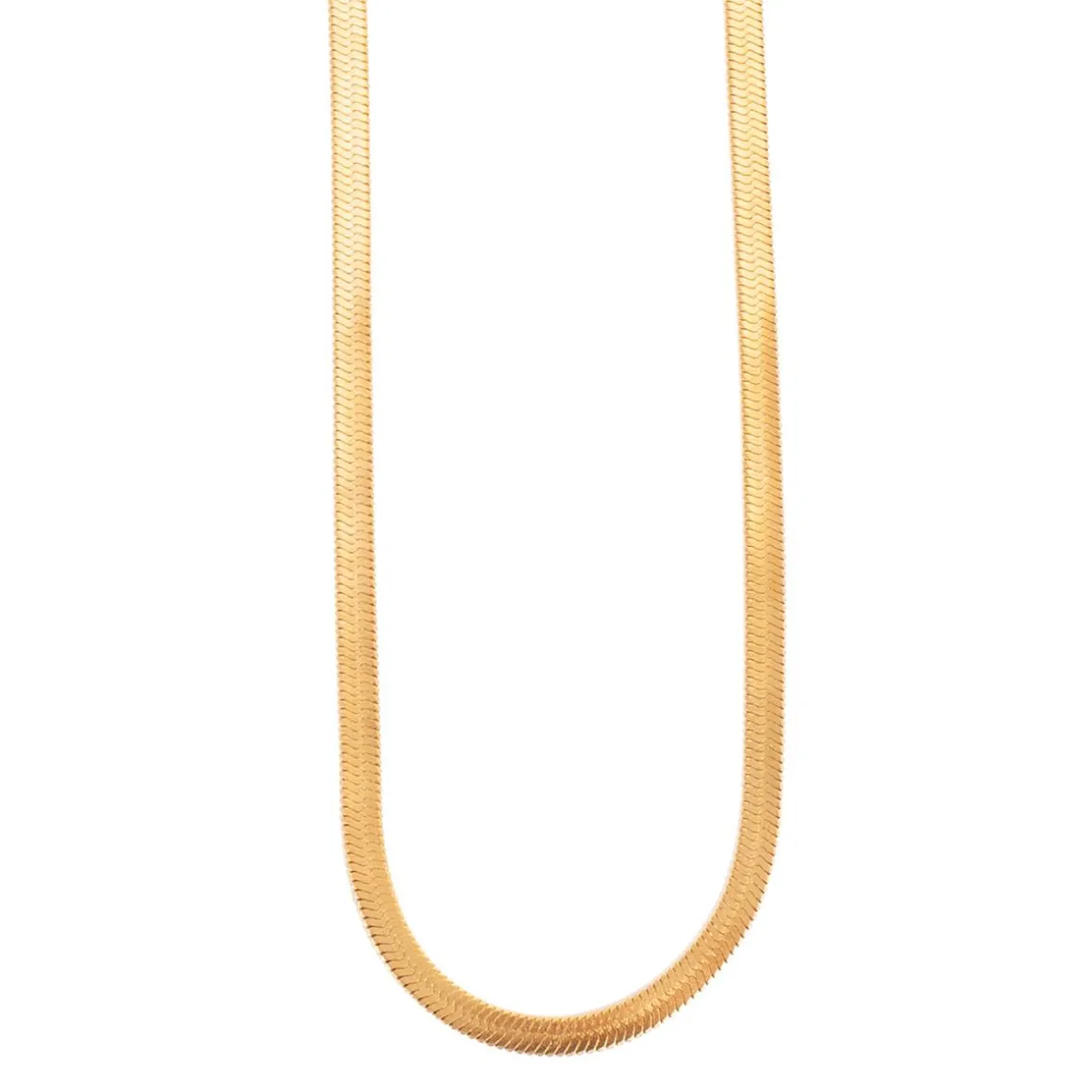 Kort kjede, snake chain, Gull