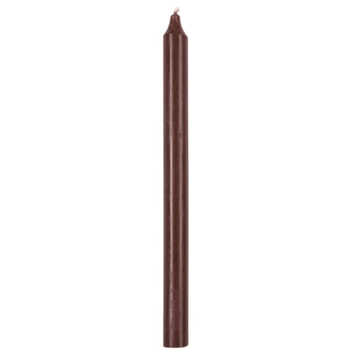 Kronelys 27cm brun