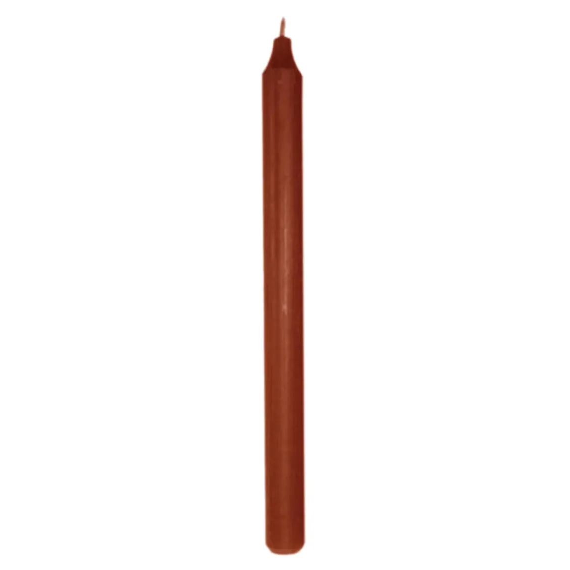 Kronelys 27 cm karamell