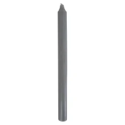 Kronelys 27 cm lys grå
