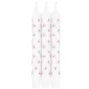Kronelys sommerblomst 100% stearin 3 pk