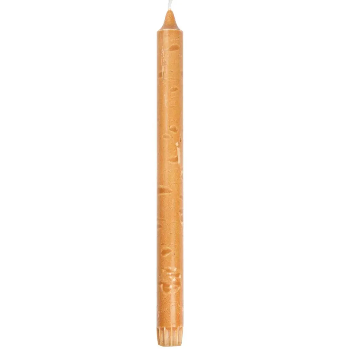 Kronelys 100% stearin 27,5 cm karamell