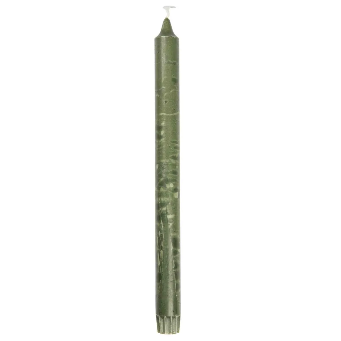 Kronelys 100% stearin 27,5 cm mørk grønn