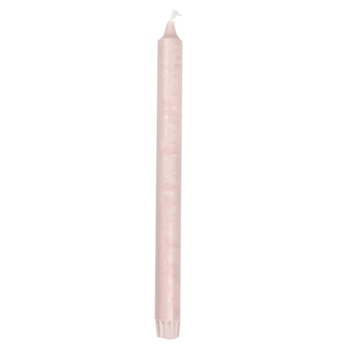 Kronelys 100% stearin 27,5 cm rose