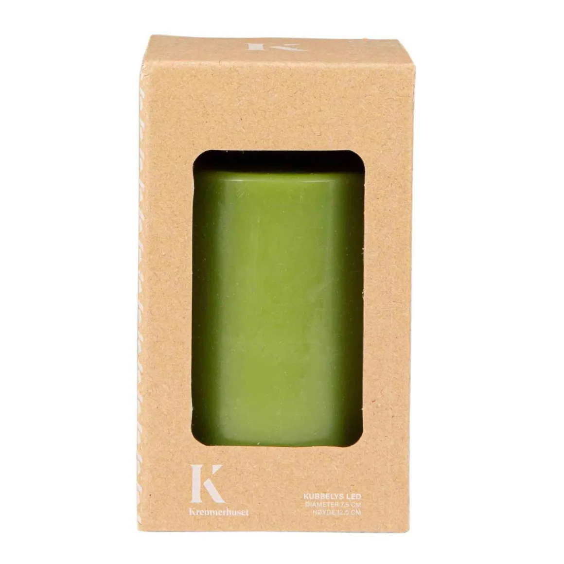 Kubbelys LED 12,5 cm grønn
