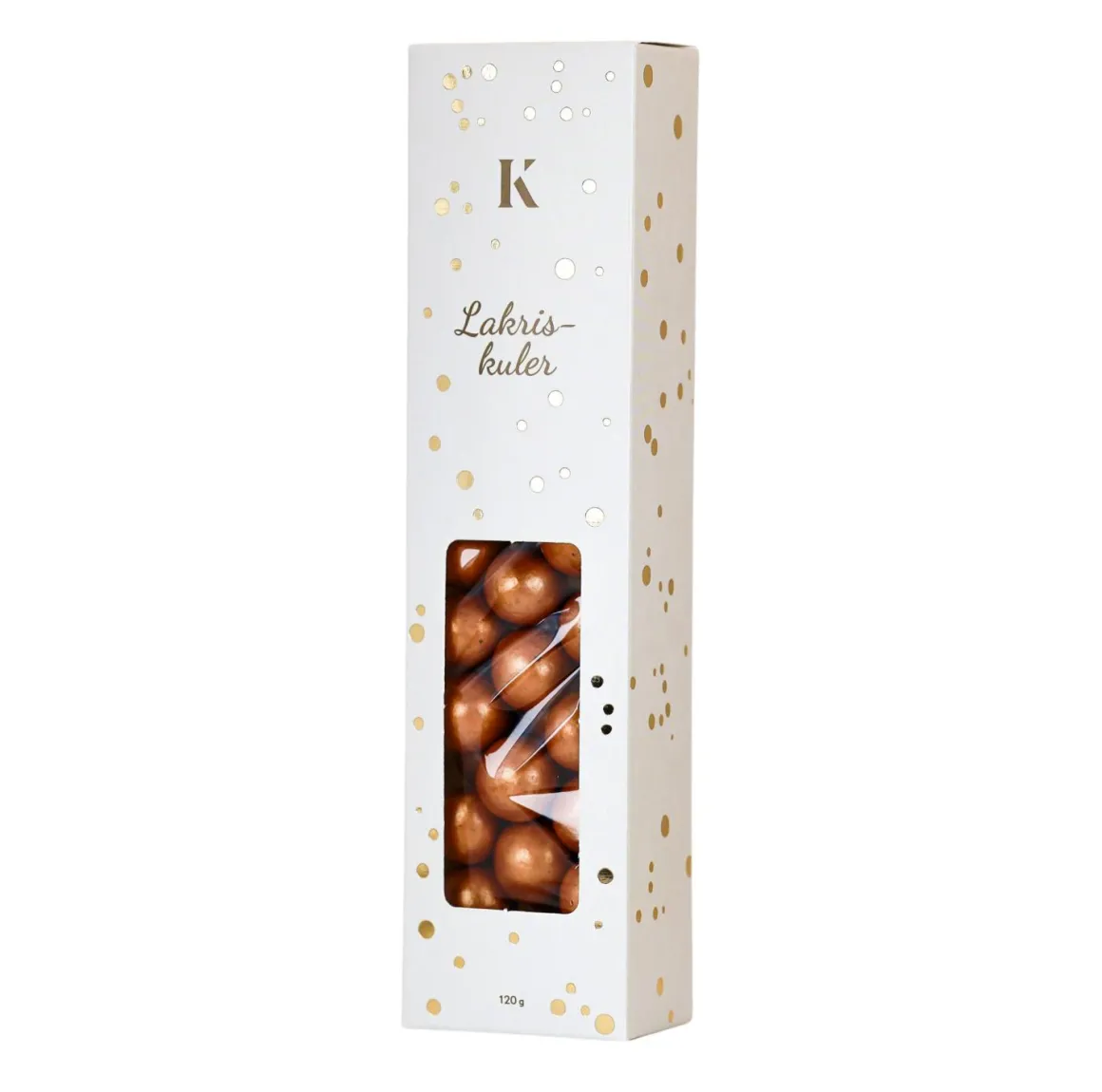 Lakriskuler i eske, 120g