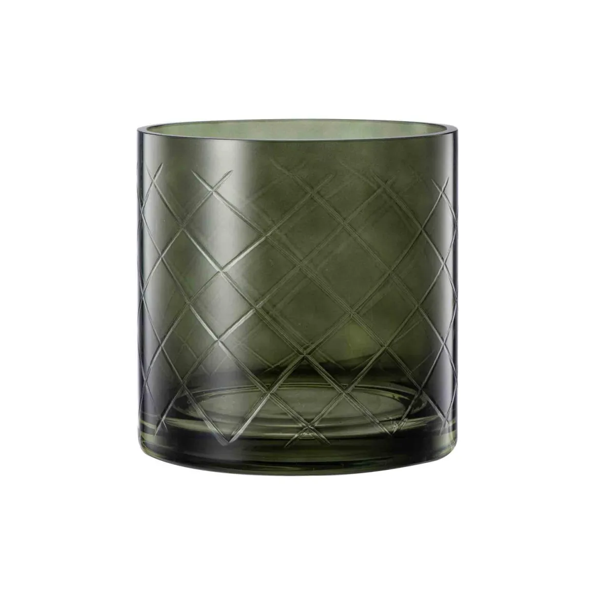 Lyslykt Billie rutet 12cm grønn