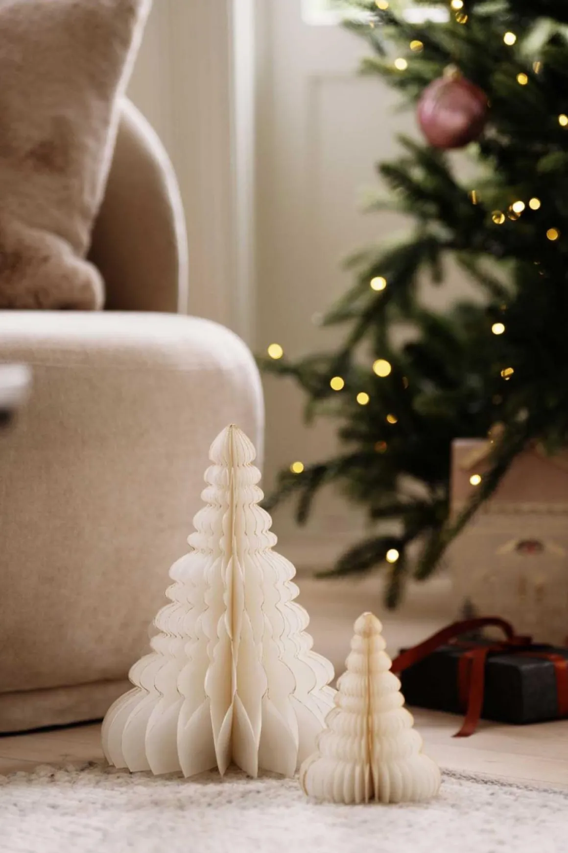 Papirtre 30cm creme