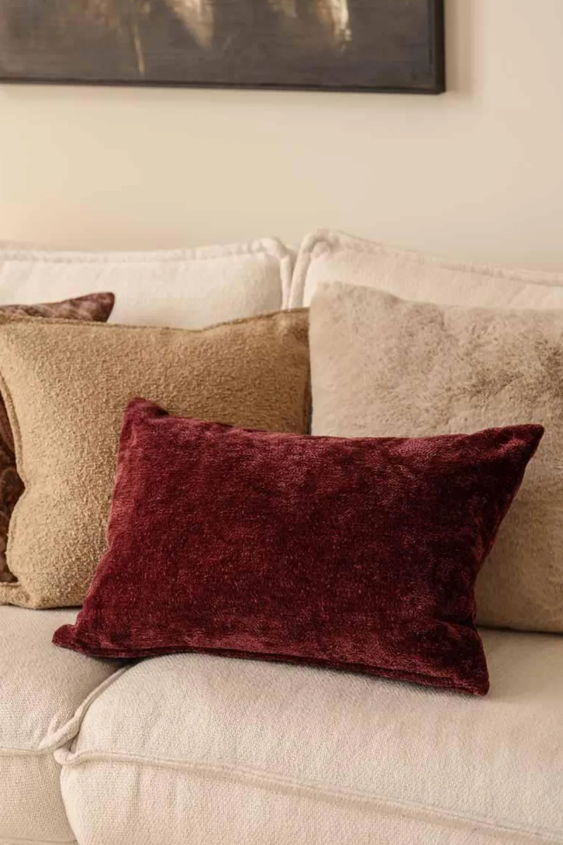 Putetrekk Bianca 40x60cm bordeaux
