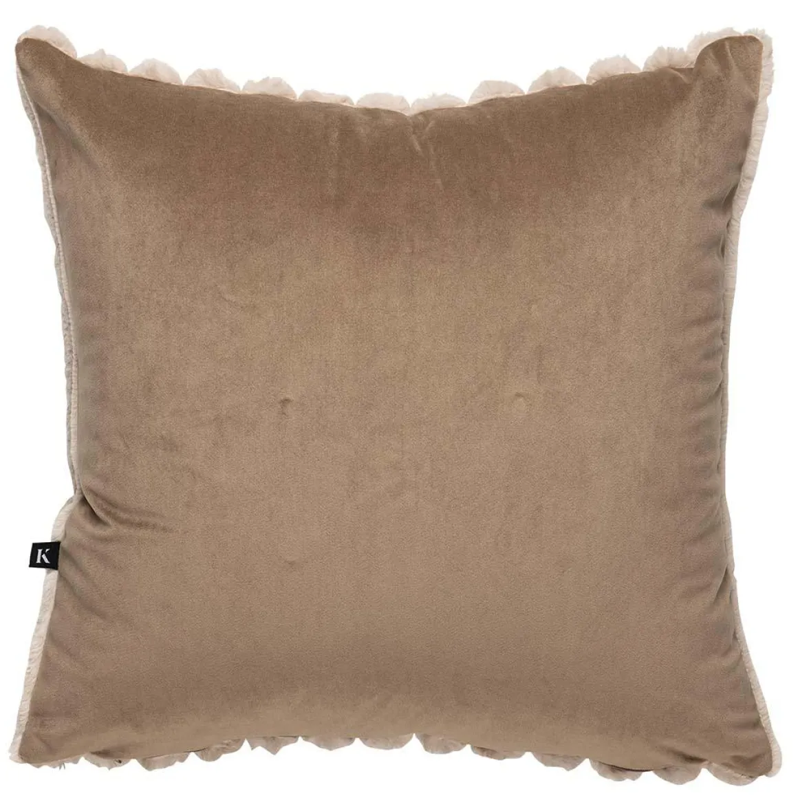 Putetrekk Faux fur striper 48x48cm