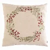 Putetrekk krans broderi 48x48 cm