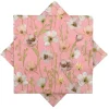 Serviett blomstring rosa