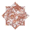 Serviett Nostalgic flowers brun