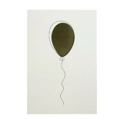 Stående kort Ballong grønn