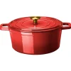 Støpejernsgryte Sabor 4L rød