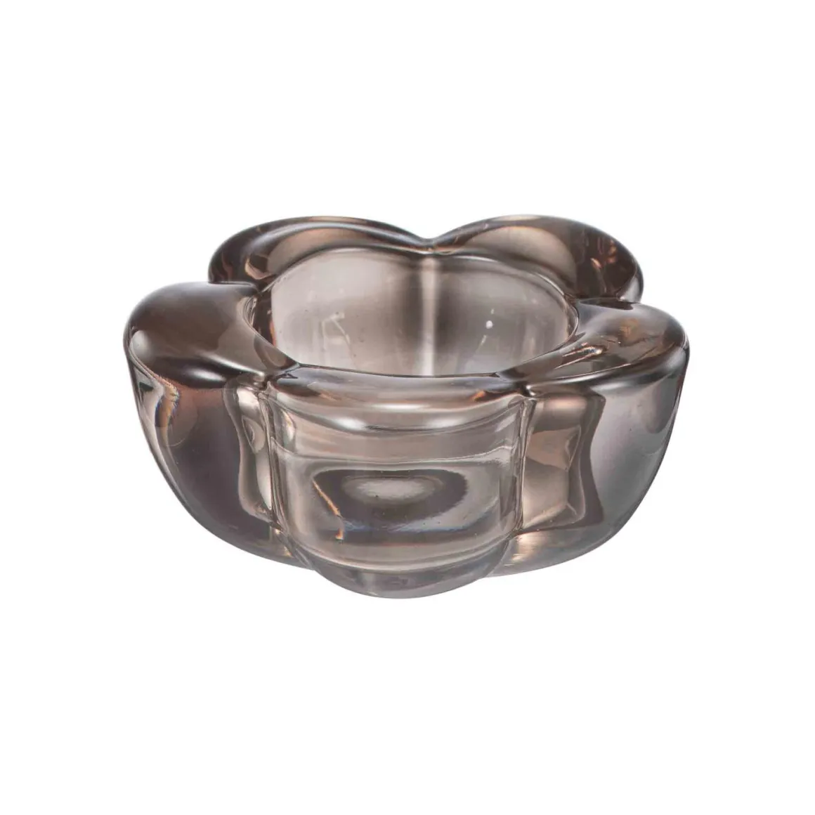 Telysholder Blomst 3,8 cm brun