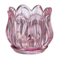 Telysholder Flora 5,5 cm Rosa